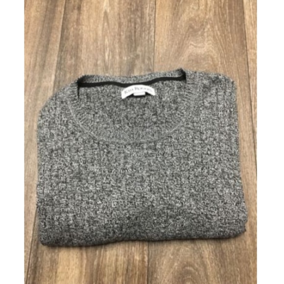 Kim Rogers Gray & Black Ribbed Sweater - Picture 5 of 5